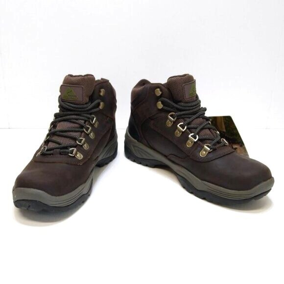Ozark Trail Free Edge Hiker Boots Leather Waterproof Ergonomic Footbed Men 7 NIB